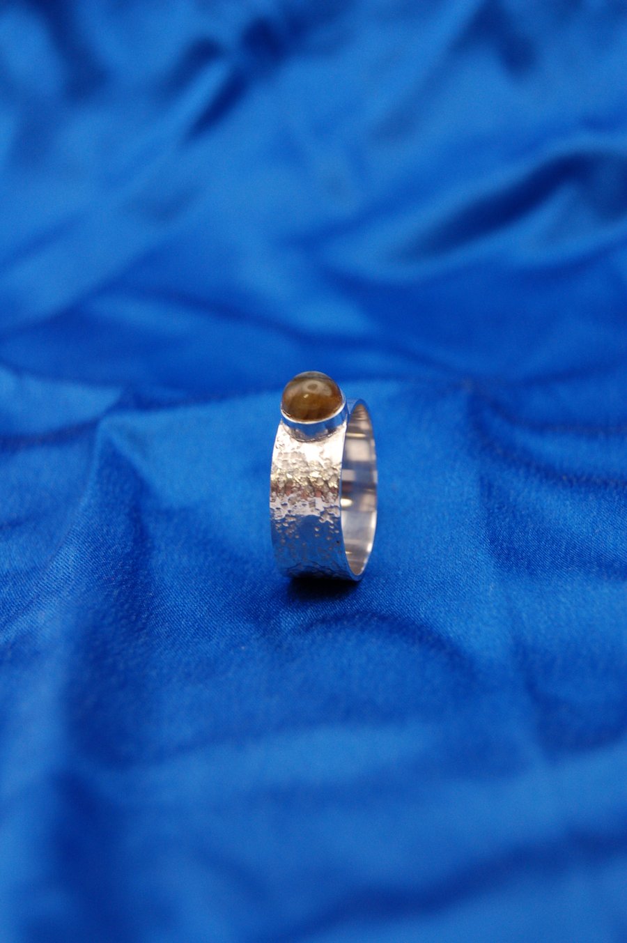 Silver and Labradorite Ring