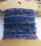 Small Logwood Dark Purple Natural Dye Textured Thread Pack - Image 4