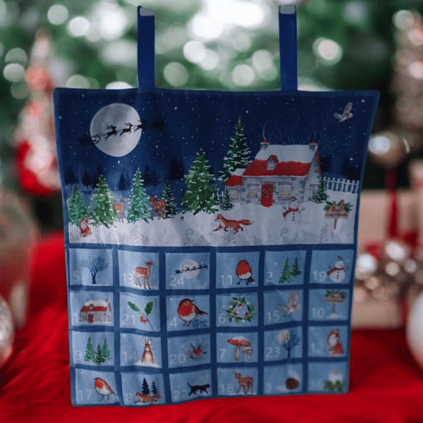 Blue Wildlife Fox Advent Calendar 