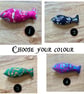 Small catnip fish……colourful batik cotton cat toy - Image 6