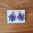 Funny and Cute Octopus Dangle Earrings