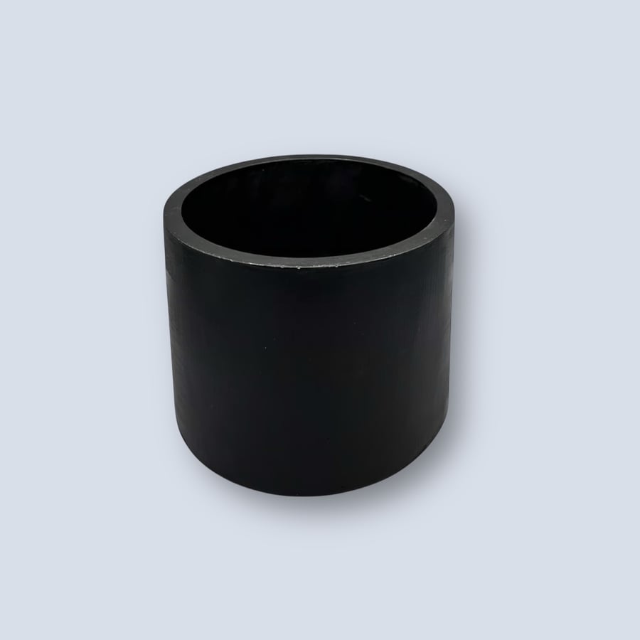 Large Glossy Black Hand Painted Plant Pot 15 cm