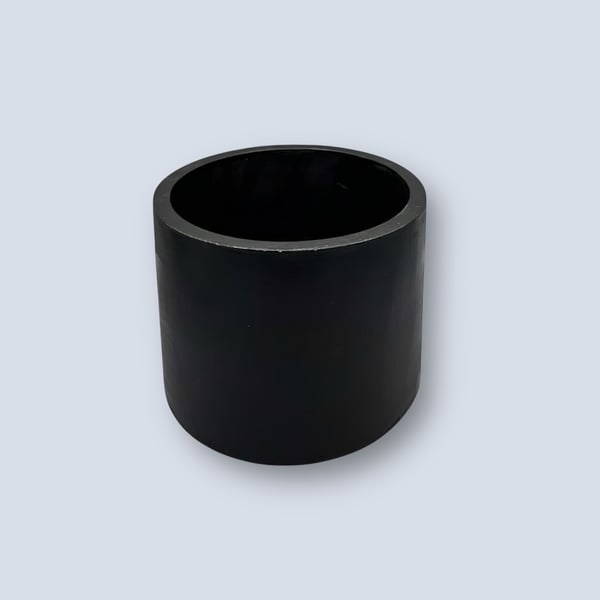 Large Glossy Black Hand Painted Plant Pot 15 cm