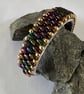 Slim SuperDuo Bracelet - Jet Iris Gold - Image 1