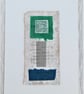 Colourful Combinations Grey Green Blue Handstitched Geometric Art Pictures - Image 10