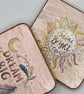 Set of 2 square wood coasters - Image 7