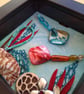 Tropical Rays Mini Beaded Box Frame Art - Image 2