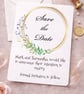 Gold Ring Save the Date Card, Personalised Wedding Save the Date