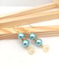 Pearl Earrings - Love Heart Pearl Drop Earrings - Choice of Colours - Image 6