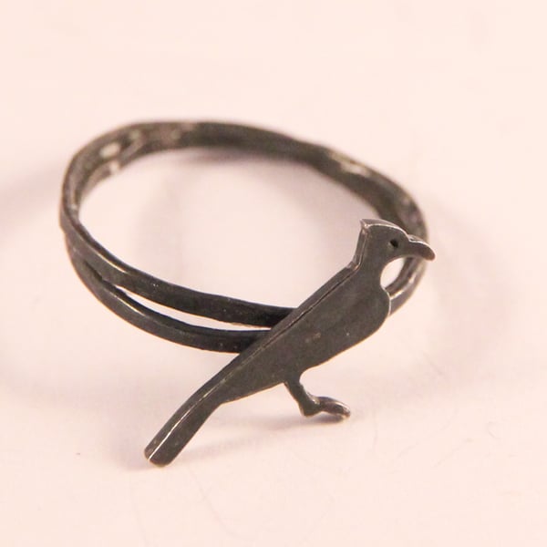 Ring Oxidised Cormorant