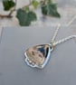Sterling Silver Petrified Palm Wood Statement Gemstone Necklace - JBJ2082 - Image 3