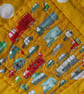 Handmade, quilted cot blanket for the nursery. - Image 4