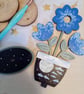 Hand painted Wooden celestial style flower  - Image 2
