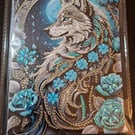 Diamond Art Note Book Wolf A5 