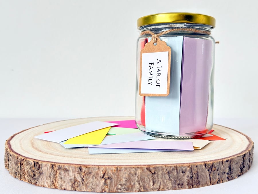Jar of Family Quote Gift, 17 Family Members To Choose From, Thoughtful Gift