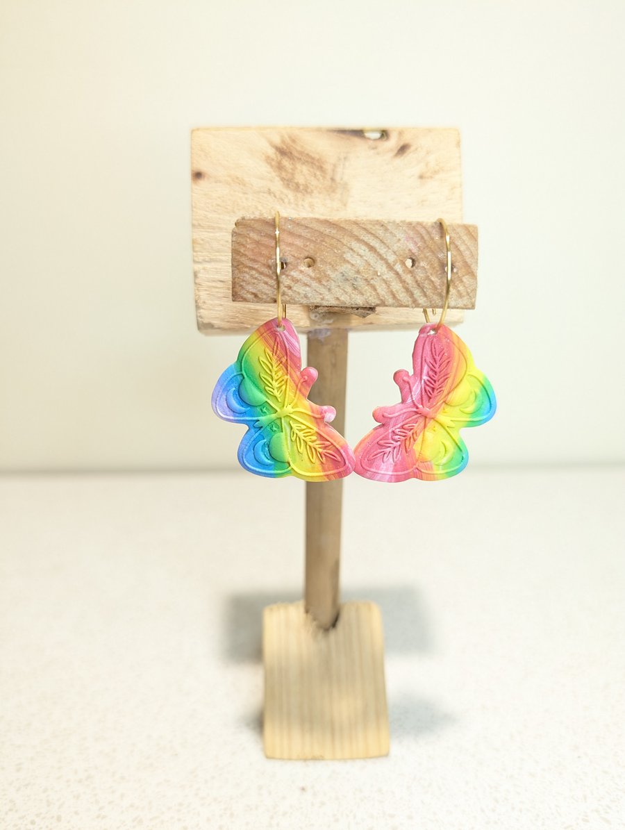 Rainbow butterfly dangle oopsy