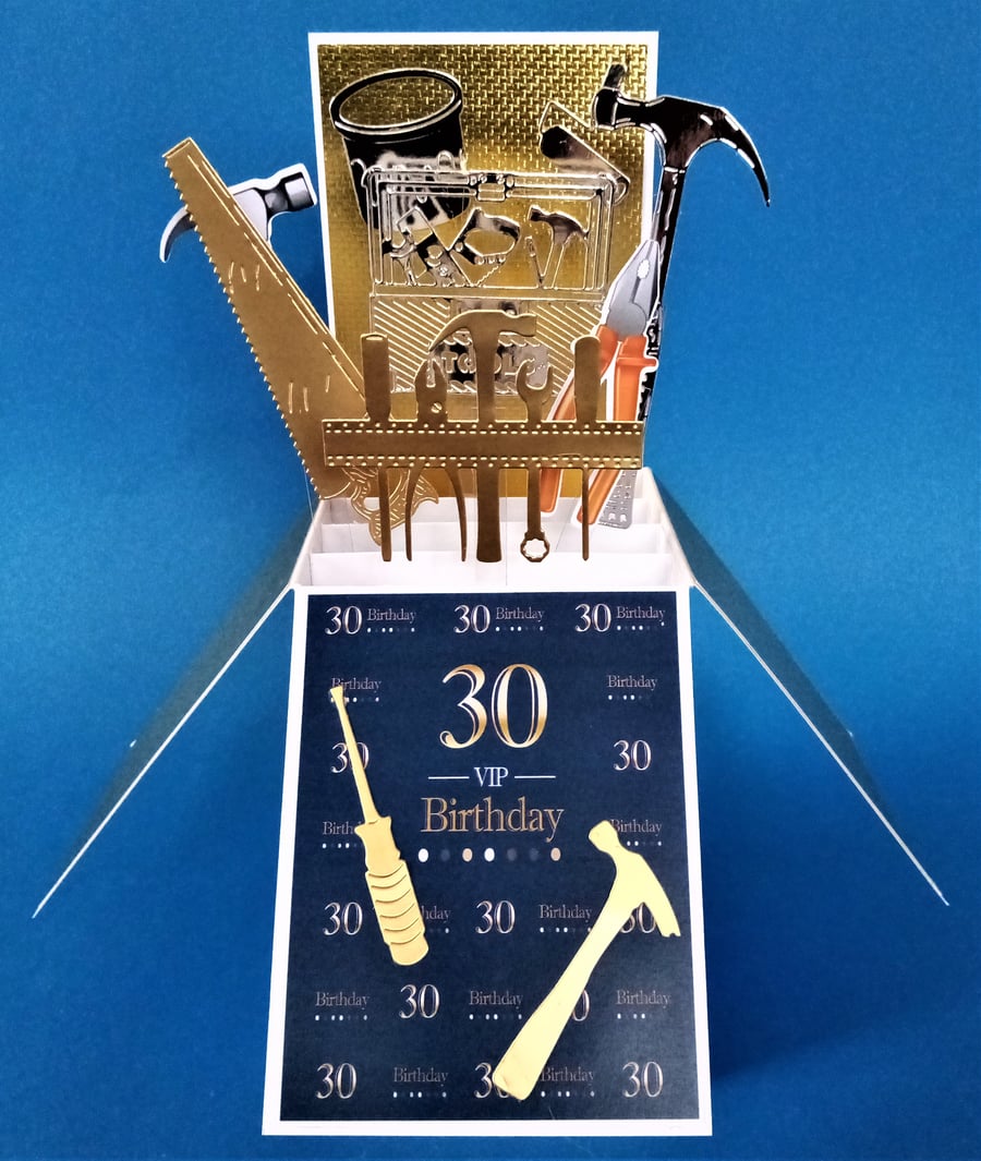 Men's DIY 30th Birthday Card 