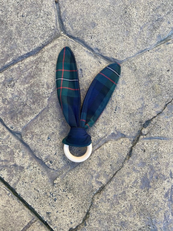 Ferguson Tartan Bunny Ears Teether