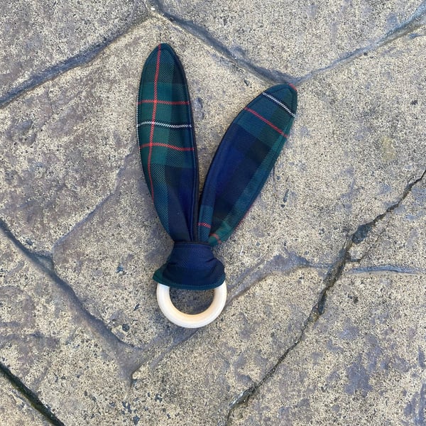 Ferguson Tartan Bunny Ears Teether