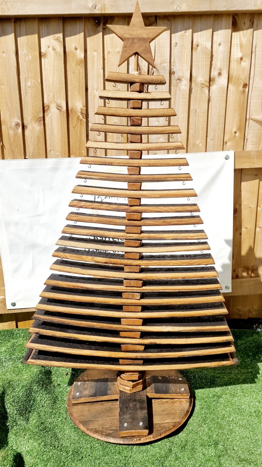 5ft Full Size Whisky Barrel Christmas Tree 