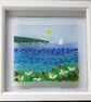 Fused glass "tranquility" beach picture