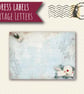 Printed self-adhesive address labels, vintage letters, letter writing - Image 3