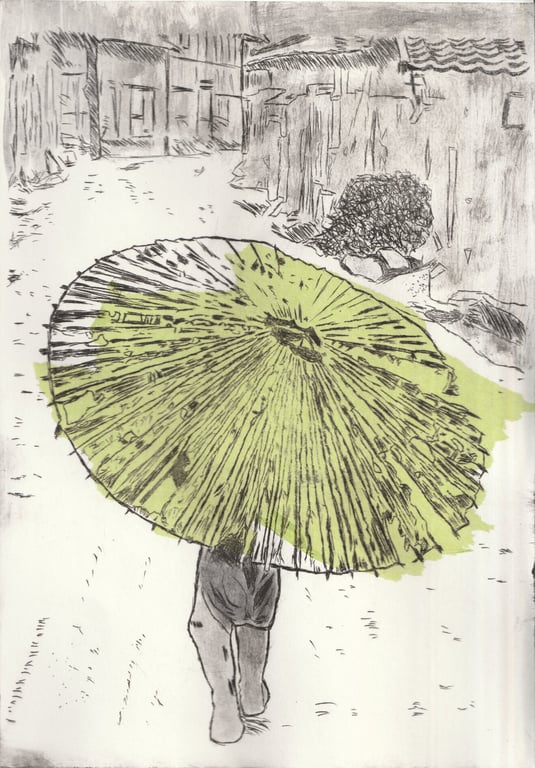 Umbrella, Japan, 1949