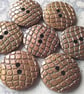 18mm 28L Italian 1980's vintage Snakeskin effect buttons in 2 Rare colours - Image 6