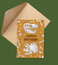 Happy Birthday – Dinosaur Fossils – A6 Card