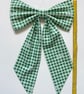 Christmas Bow Green Gingham - Medium - Image 8