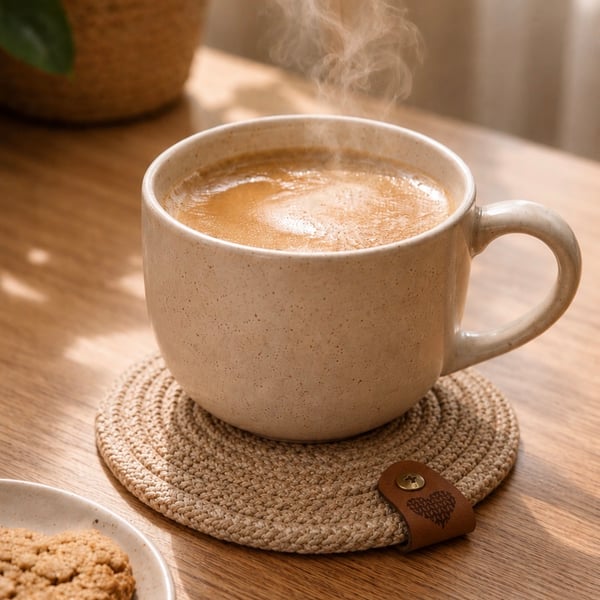Handmade Cotton Rope Coasters – Set Your Table in Style