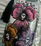 Possessed pansies (pastel)-  Decorative Upcycled Bottle  - Image 2