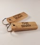 Small Oak Key Ring