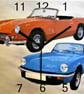 triump spitfire wall hanging clock spitfire cars