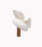 Ivory Felt Fascinator Hat – Elegant Women's Wedding & Races Headpiece  - Image 2