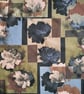 Khaki, Brown, Grey & Black Liberty Print Fabric Necklace - Uncle E - Image 4