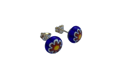 Fused Glass & Silver Earrings