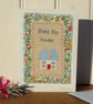 Hand-stitched new home card to brighten up a busy day of un-packing! - Image 2