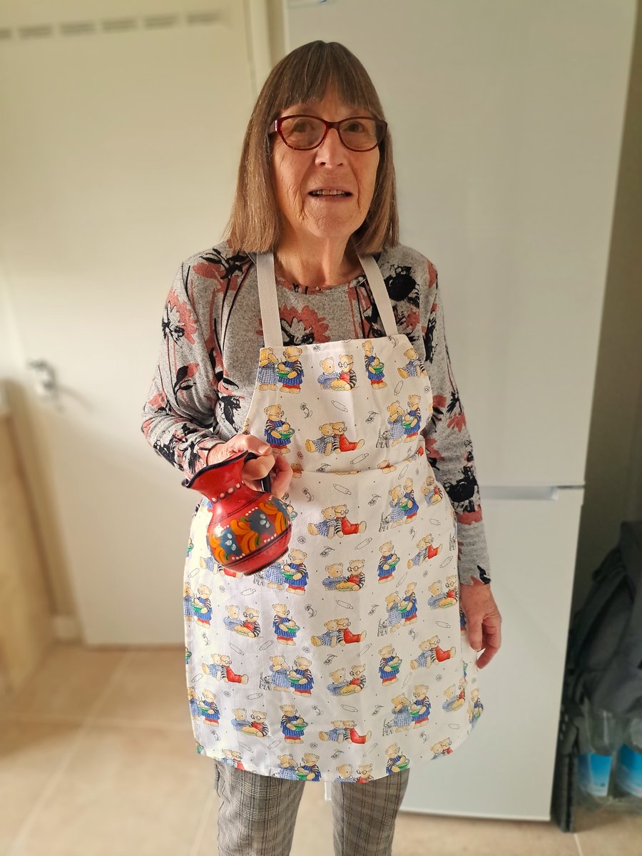 Adult Apron with Teddy bears, hand made