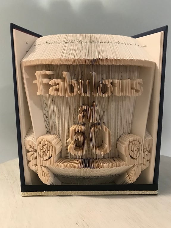 Fabulous at 50 COMBI Frame Book Folding Pattern - EMAILED PDF PATTERN