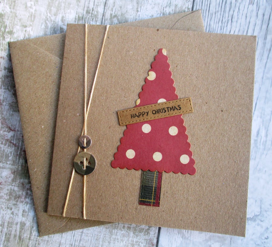 Happy Christmas - Christmas Tree Card