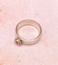 Handcrafted Sterling Silver Pink Tourmaline Flower Ring - Image 3