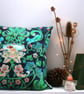 Botanical Cats Cushion - "That Aint A Strawberry Thief" in cotton - Image 7
