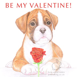 Jake the Boxer - Valentinet Card