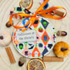 Personalised Halloween Door Hoop, Halloween at the Gilbert's, Spooky Home Decor