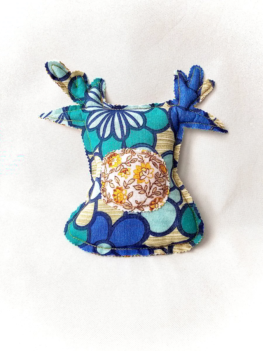 Petite Christmas Rudolph reversible vintage cushion