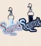 Squirrel Keyring - Woodland Animal Silhouette Word Art Accessory