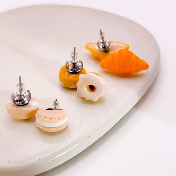 Foodie Stud Earring Set - Pastry Baker Gift - Free UK Delivery