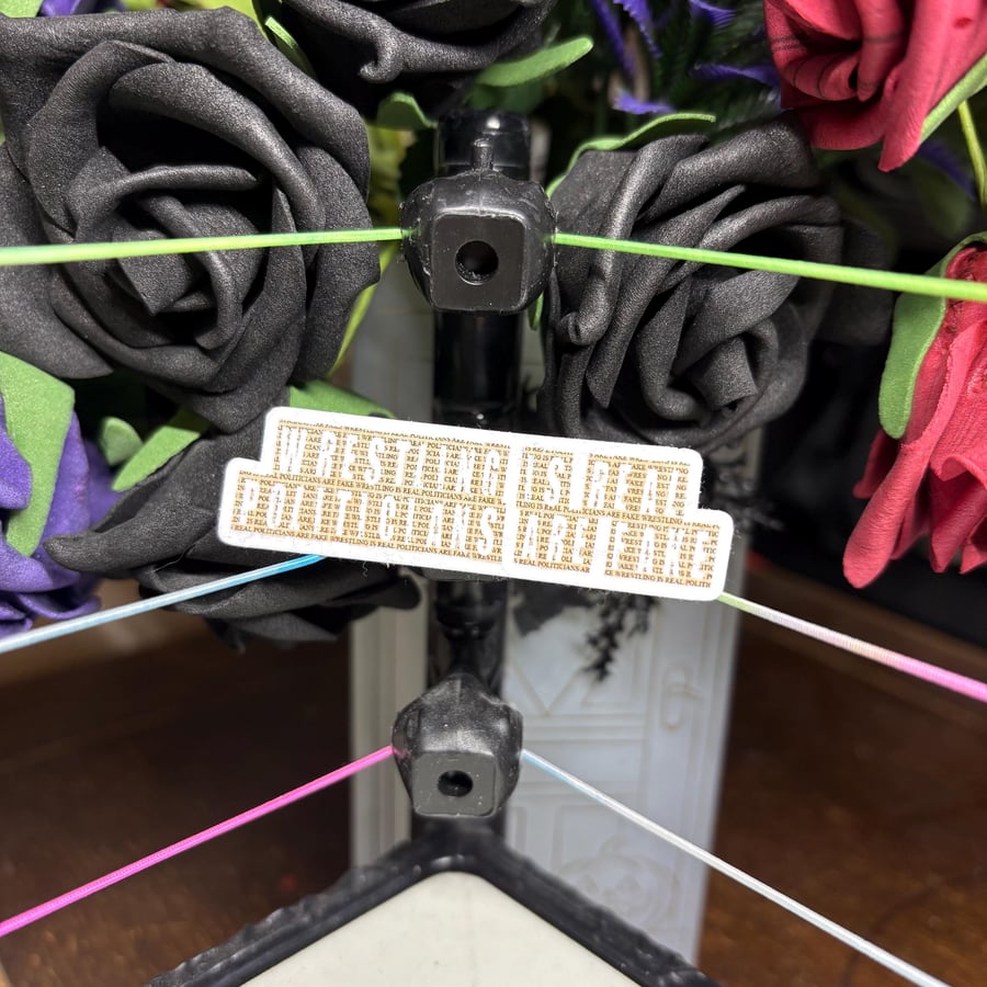 Wrestling is real politicians are fake - Pro Wrestling Gift (2.5")