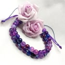 Genuine Sugilite Double Strand Bracelet